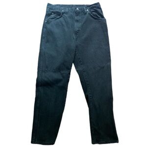 Vintage Wrangler Jeans 36x30 Made in USA Black Straight Western Workwear 96501CB
